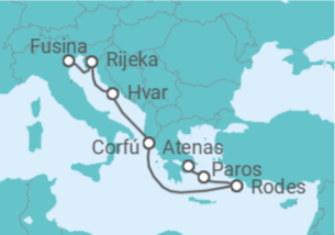 Itinerário do Cruzeiro Grécia - Explora Journeys