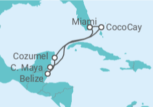 Itinerário do Cruzeiro México, Belize - Celebrity Cruises