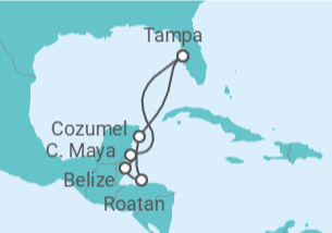 Itinerário do Cruzeiro Belize, Honduras, México - Royal Caribbean