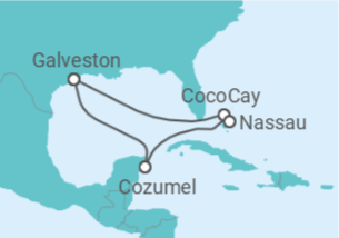 Itinerário do Cruzeiro Bahamas, México - Royal Caribbean