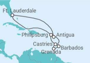 Itinerário do Cruzeiro Sint Maarten, Santa Lúcia, Barbados, Antígua E Barbuda - Celebrity Cruises