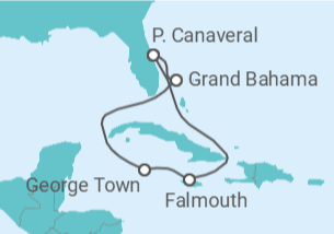 Itinerário do Cruzeiro Jamaica, Ilhas Caimão - Royal Caribbean
