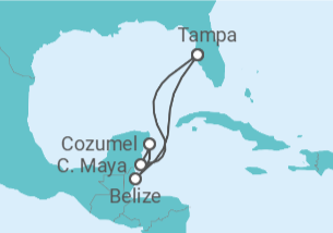 Itinerário do Cruzeiro Belize, México - Royal Caribbean