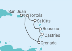 Itinerário do Cruzeiro Ilhas Virgens Britânicas, Santa Lúcia - Celebrity Cruises