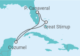 Itinerário do Cruzeiro México - NCL Norwegian Cruise Line