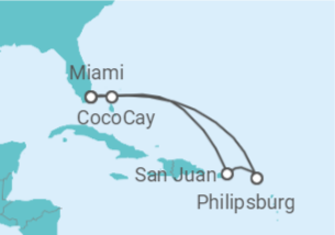 Itinerário do Cruzeiro Ilhas Virgens Americanas, Sint Maarten - Celebrity Cruises