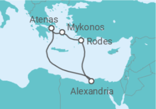 Itinerário do Cruzeiro Grécia - Holland America Line