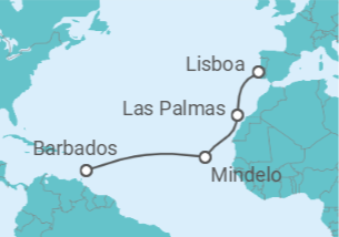 Itinerário do Cruzeiro Ilhas Canárias (Espanha) - Silversea