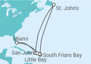 Itinerário do Cruzeiro Porto Rico, Guadalupe - Silversea