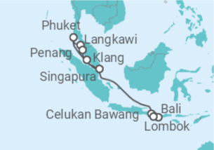 Itinerário do Cruzeiro De Singapura a Benoa (Bali), Indonesia - Celebrity Cruises