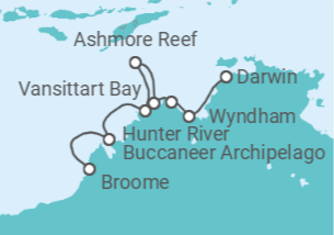 Itinerário do Cruzeiro Austrália - Silversea