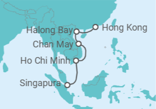 Itinerário do Cruzeiro De Singapura a Hong Kong (China) - Silversea