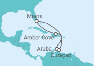 Itinerário do Cruzeiro Aruba, Curaçao - Carnival Cruise Line