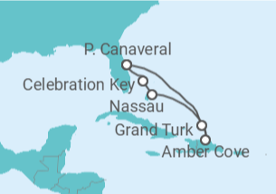 Itinerário do Cruzeiro Bahamas - Carnival Cruise Line