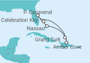 Itinerário do Cruzeiro Bahamas - Carnival Cruise Line