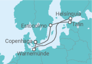 Itinerário do Cruzeiro Alemanha, Finlândia, Estónia, Suécia - NCL Norwegian Cruise Line