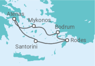 Itinerário do Cruzeiro Grécia, Turquia - Virgin Voyages