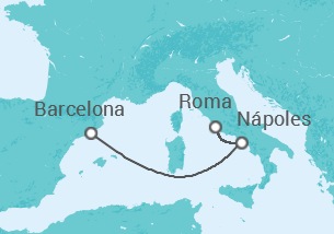 Itinerário do Cruzeiro De Roma a Barcelona  - Royal Caribbean
