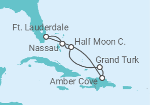 Itinerário do Cruzeiro Bahamas - Holland America Line