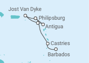 Itinerário do Cruzeiro Santa Lúcia, Antígua E Barbuda - Seabourn
