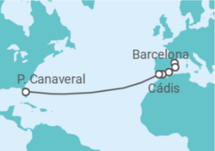 Itinerário do Cruzeiro Espanha - Royal Caribbean