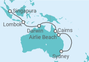 Itinerário do Cruzeiro Austrália - Celebrity Cruises