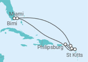 Itinerário do Cruzeiro Sint Maarten, Ilhas Virgens Britânicas, Antígua E Barbuda - Virgin Voyages