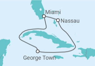 Itinerário do Cruzeiro Ilhas Caimão, Bahamas - Royal Caribbean