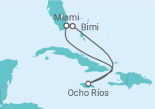 Itinerário do Cruzeiro Jamaica - Virgin Voyages