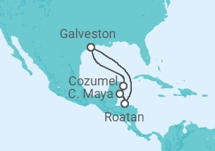 Itinerário do Cruzeiro México - Carnival Cruise Line