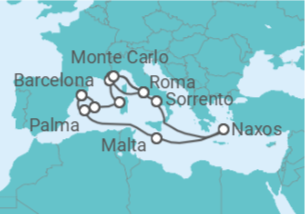 Itinerário do Cruzeiro Espanha, França - Explora Journeys