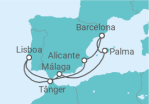 Itinerário do Cruzeiro Espanha, Marrocos, Portugal - Explora Journeys