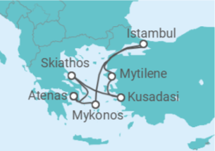 Itinerário do Cruzeiro Grécia, Turquia - Explora Journeys