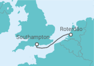 Itinerário do Cruzeiro Holanda - Disney Cruise Line