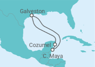 Itinerário do Cruzeiro México - Royal Caribbean