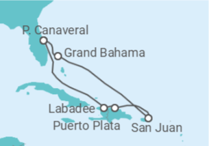 Itinerário do Cruzeiro Porto Rico - Royal Caribbean