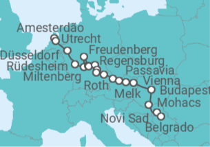 Itinerário do Cruzeiro De Amesterdão a Belgrado - Riverside