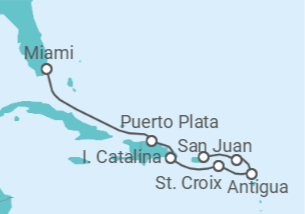 Itinerário do Cruzeiro Antígua E Barbuda - Explora Journeys
