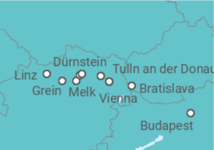Itinerário do Cruzeiro De Budapeste (Hungria) a Viena (Áustria) - Riverside