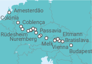 Itinerário do Cruzeiro De Budapeste (Hungria) a Amesterdão - Riverside