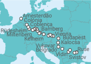 Itinerário do Cruzeiro De Giurgiu (Roménia) a Amesterdão - Riverside