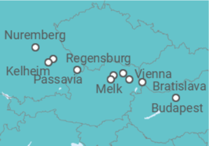 Itinerário do Cruzeiro De Budapeste (Hungria) a Nuremberg (Alemania) - Riverside