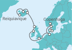 Itinerário do Cruzeiro De Copenhaga a Reiquiavique - Explora Journeys