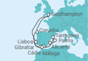 Itinerário do Cruzeiro Portugal, Espanha, Gibraltar - MSC Cruzeiros