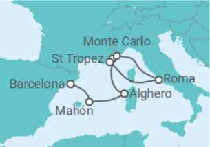 Itinerário do Cruzeiro De Barcelona a Monte Carlo (Mónaco) - Explora Journeys