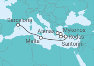 Itinerário do Cruzeiro Malta, Grécia - Celebrity Cruises