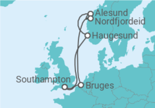 Itinerário do Cruzeiro Noruega, Bélgica - Celebrity Cruises