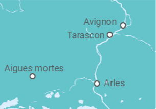 Itinerário do Cruzeiro França - CroisiEurope