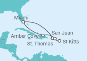 Itinerário do Cruzeiro Porto Rico, Ilhas Virgens Americanas - MSC Cruzeiros