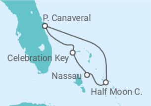 Itinerário do Cruzeiro Bahamas - Carnival Cruise Line